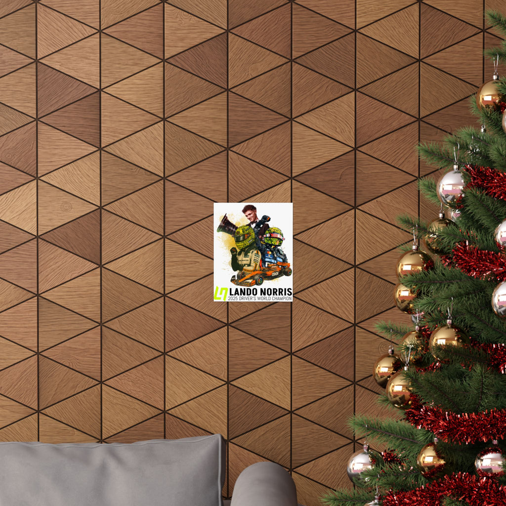 Lando Norris Championship Matte Poster — Mclaren Driver