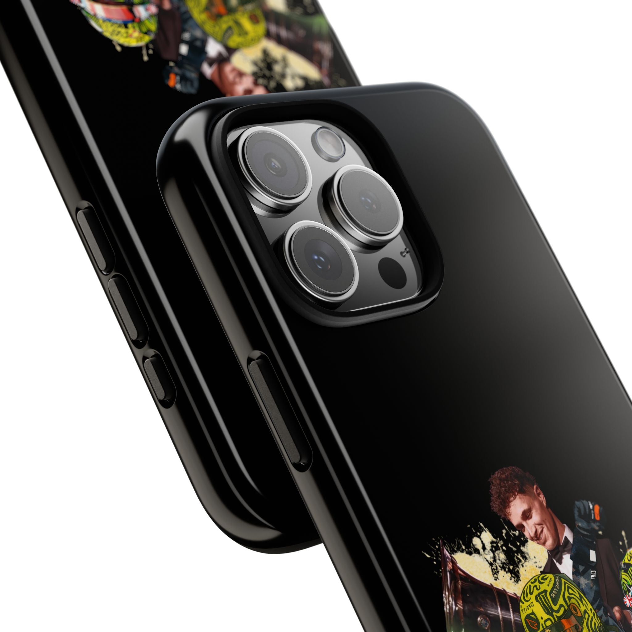 Racing Legends Phone Case — Motorsport Helmet & Driver Collage Tough Protective Cover