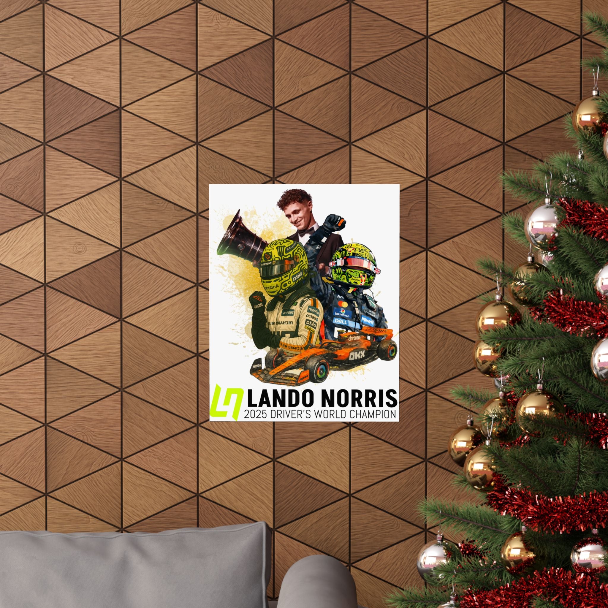 Lando Norris Championship Matte Poster — Mclaren Driver