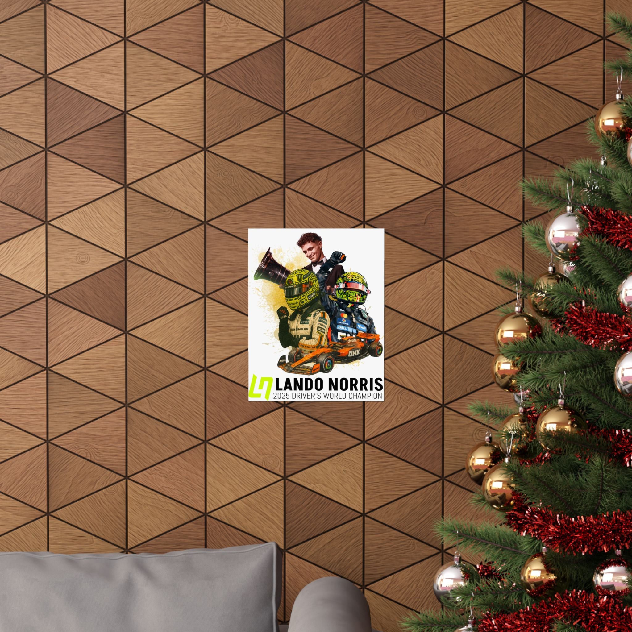 Lando Norris Championship Matte Poster — Mclaren Driver