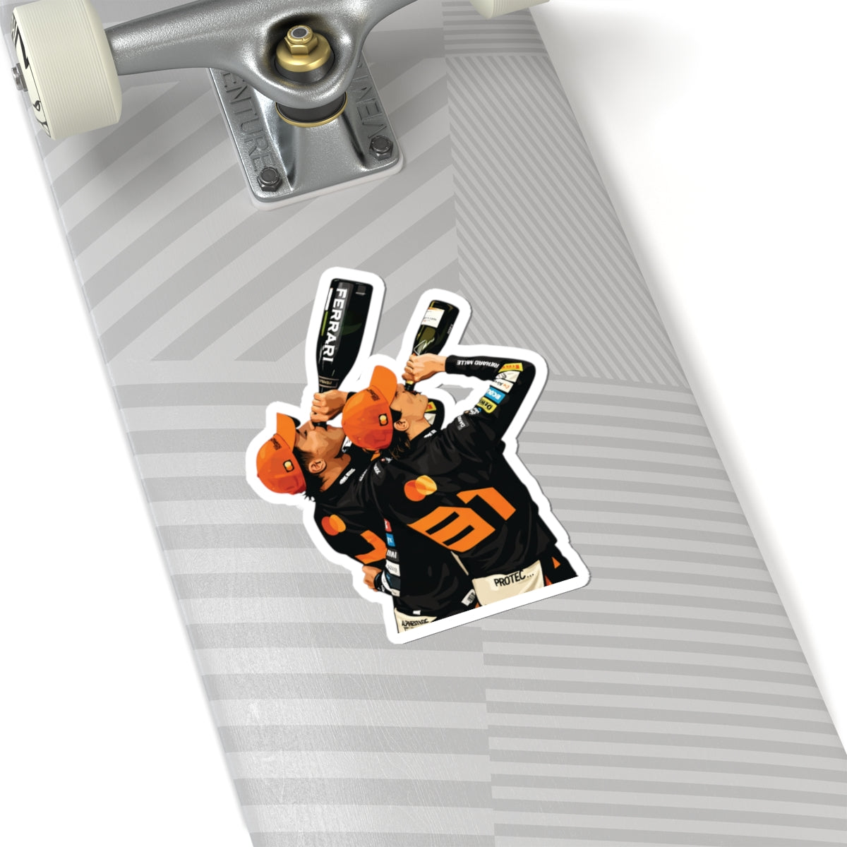 Racing Champions Champagne Celebration Kiss-Cut Sticker