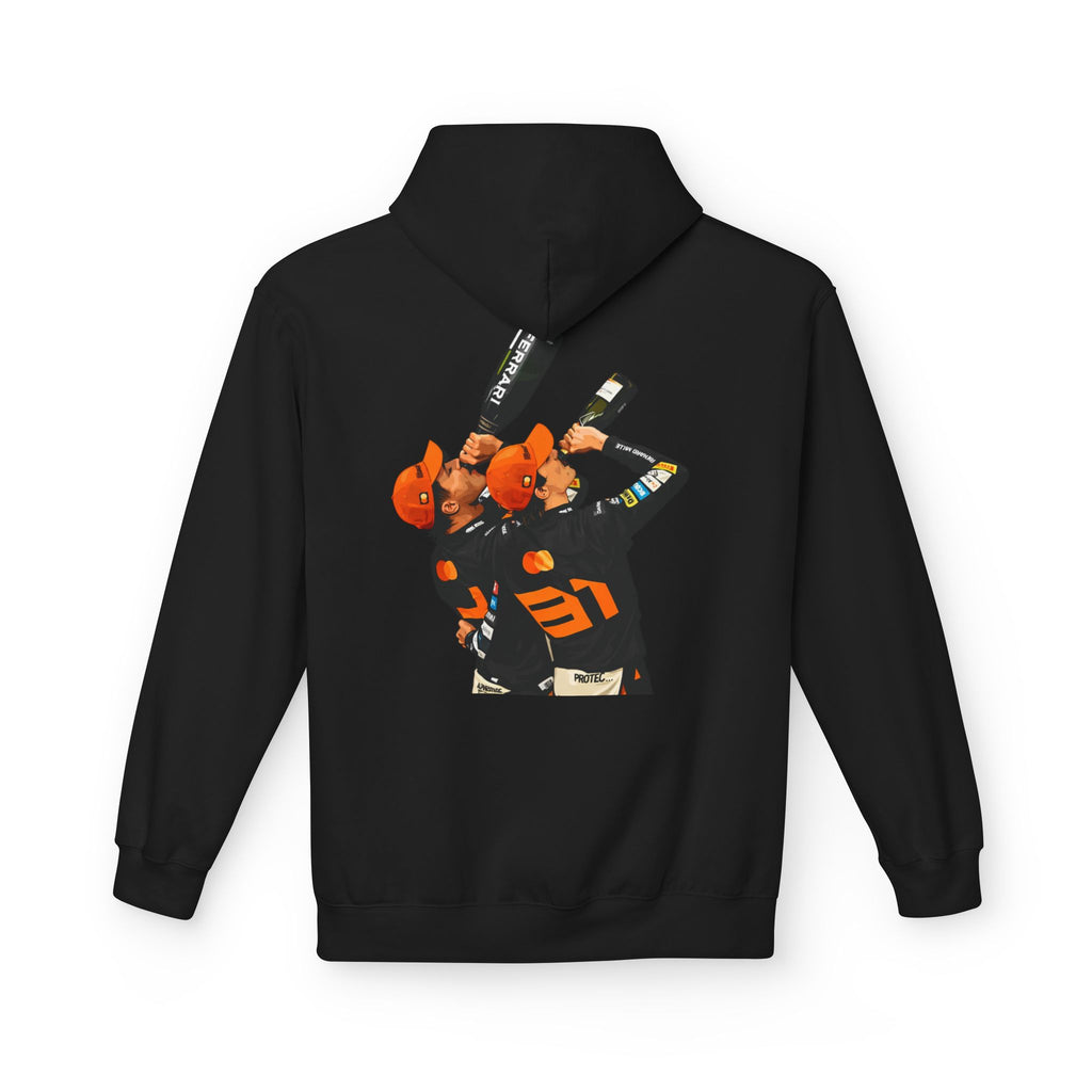 McLaren Formula 1 Team Hoodie — Racing Logo & Victory Podium Back Print