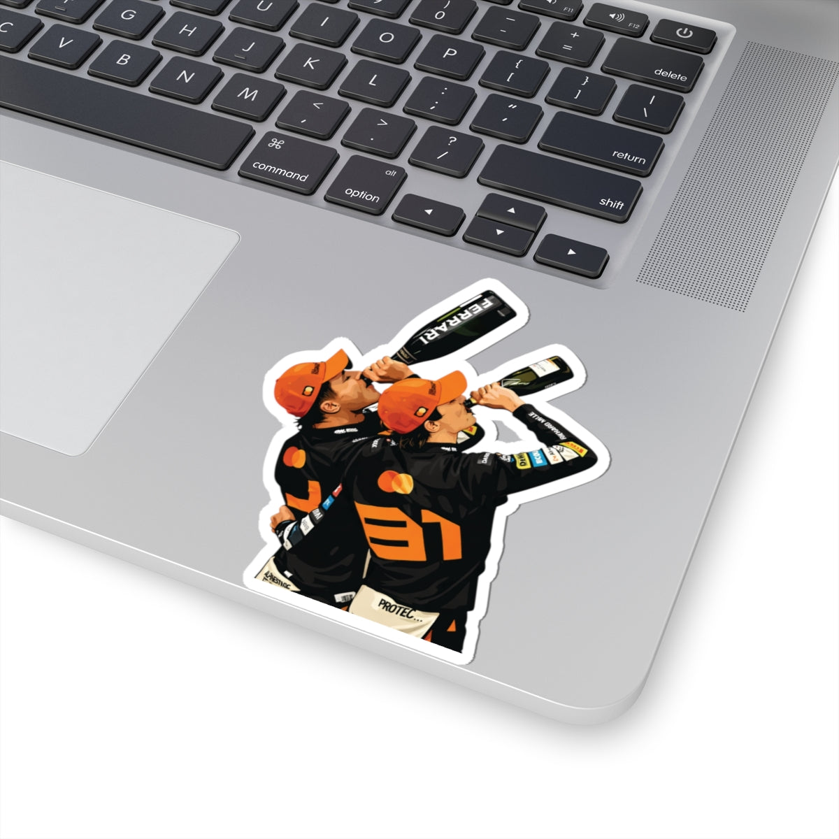 Racing Champions Champagne Celebration Kiss-Cut Sticker