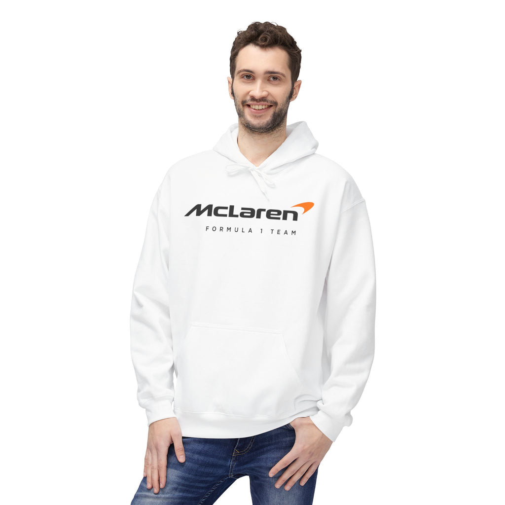 McLaren Formula 1 Team Hoodie — Racing Logo & Victory Podium Back Print