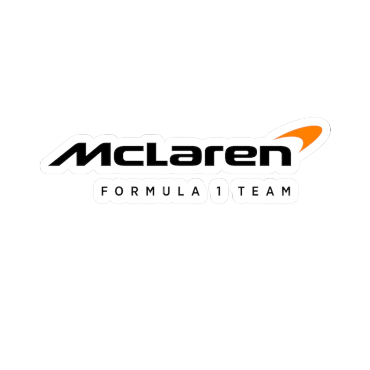 McLaren Formula 1 Team Kiss-Cut Sticker — Racing Logo Decal for Laptops
