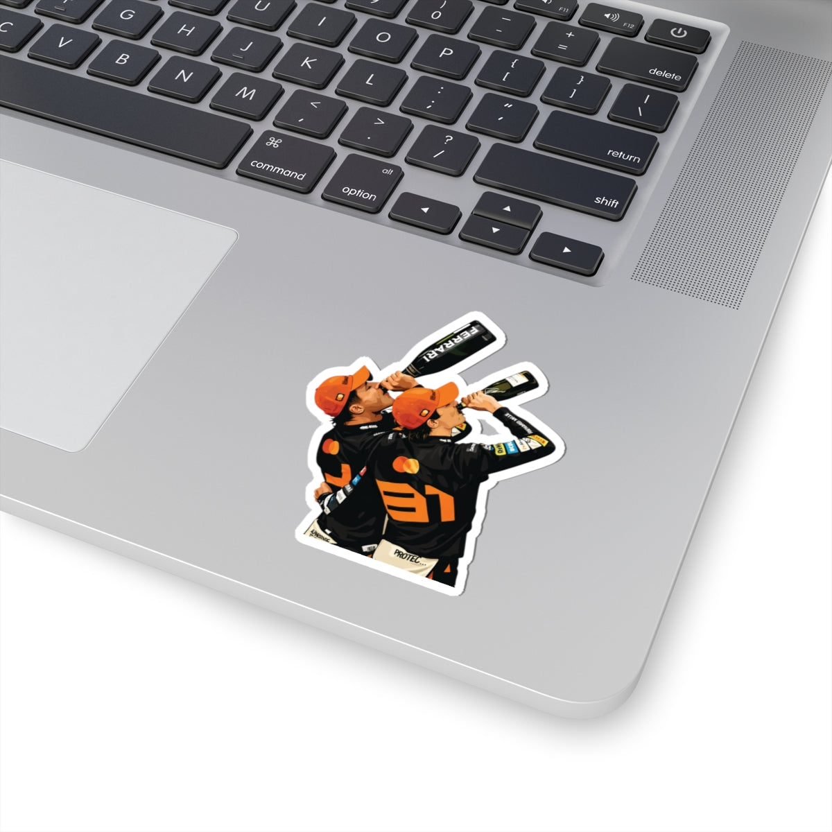 Racing Champions Champagne Celebration Kiss-Cut Sticker