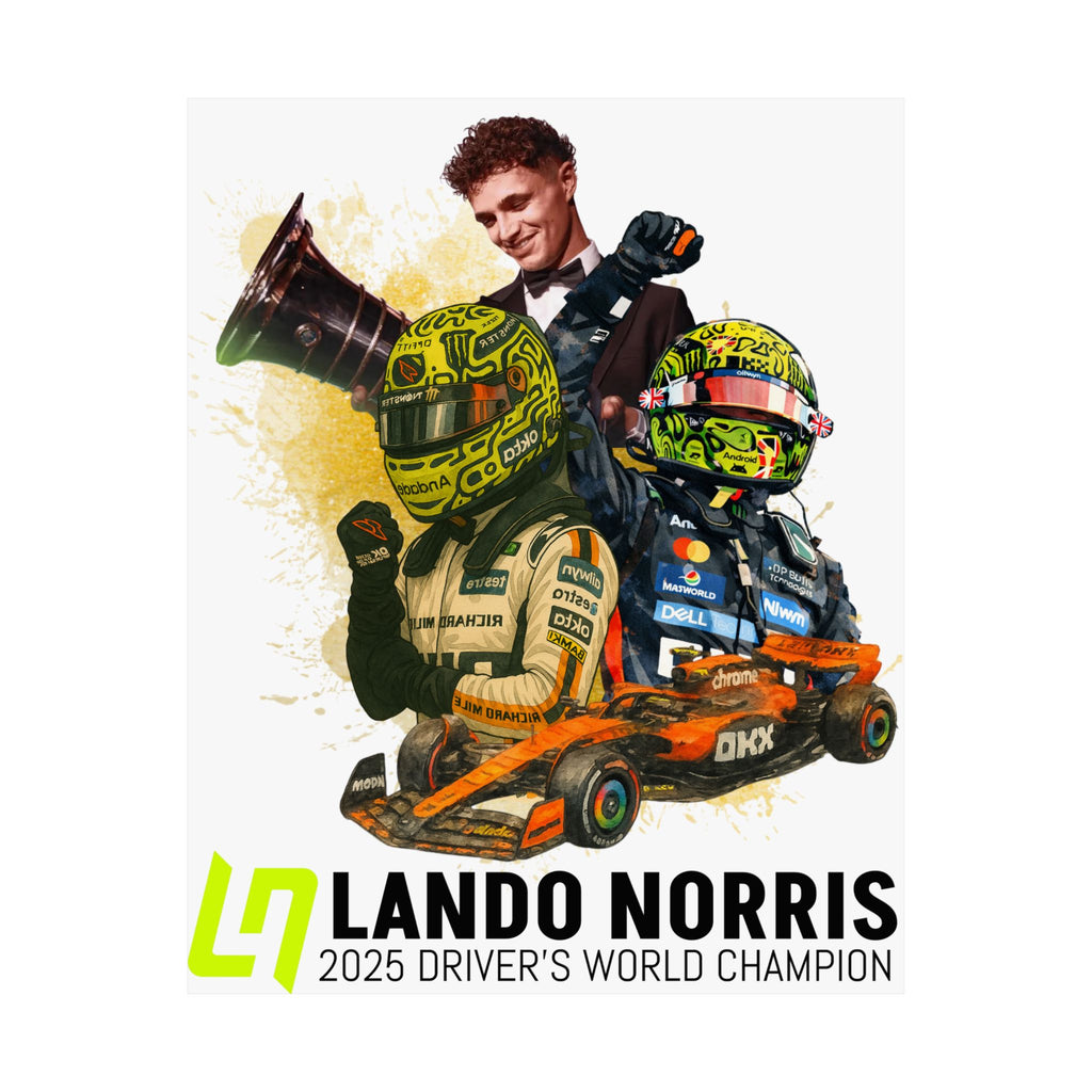 Lando Norris Championship Matte Poster — Mclaren Driver