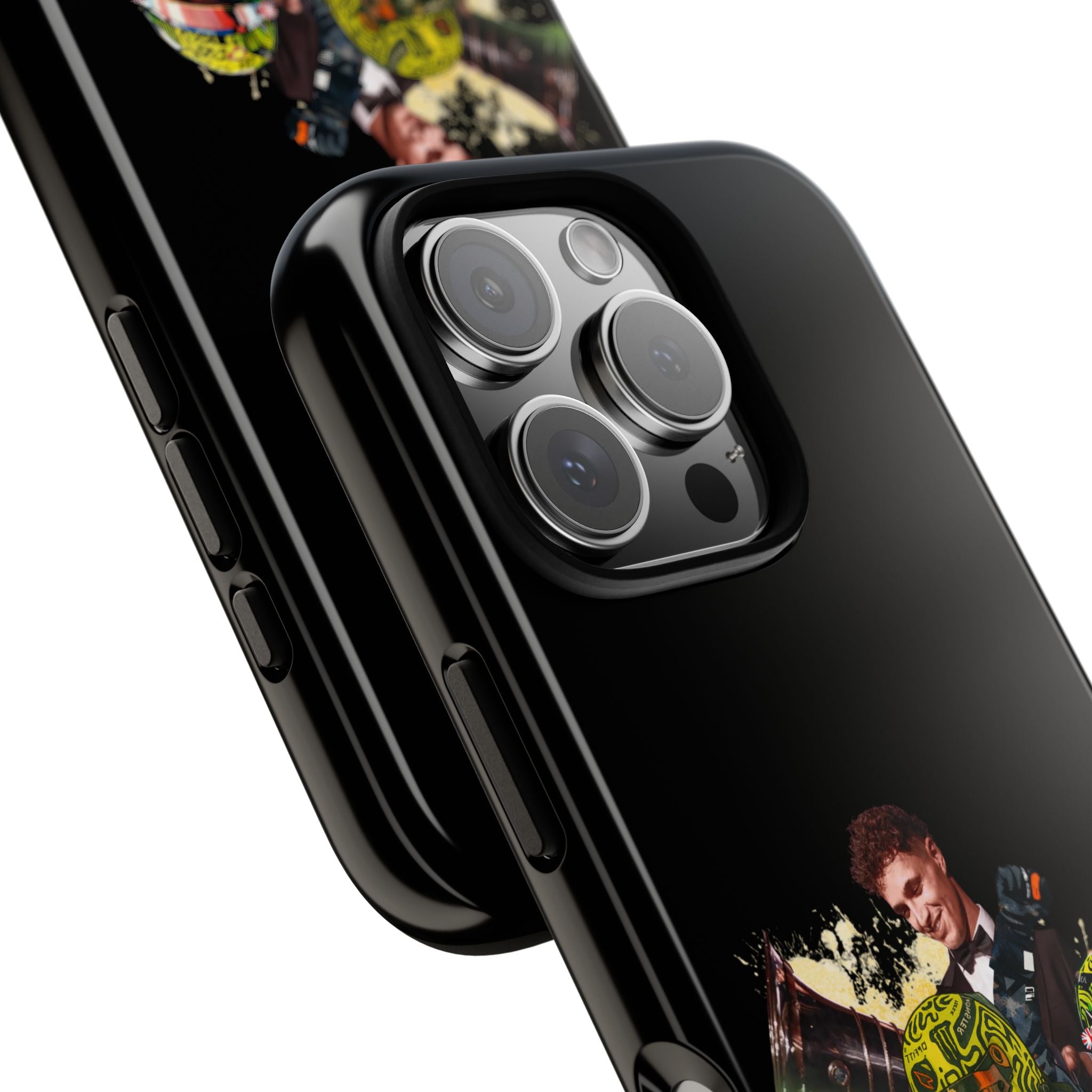 Racing Legends Phone Case — Motorsport Helmet & Driver Collage Tough Protective Cover