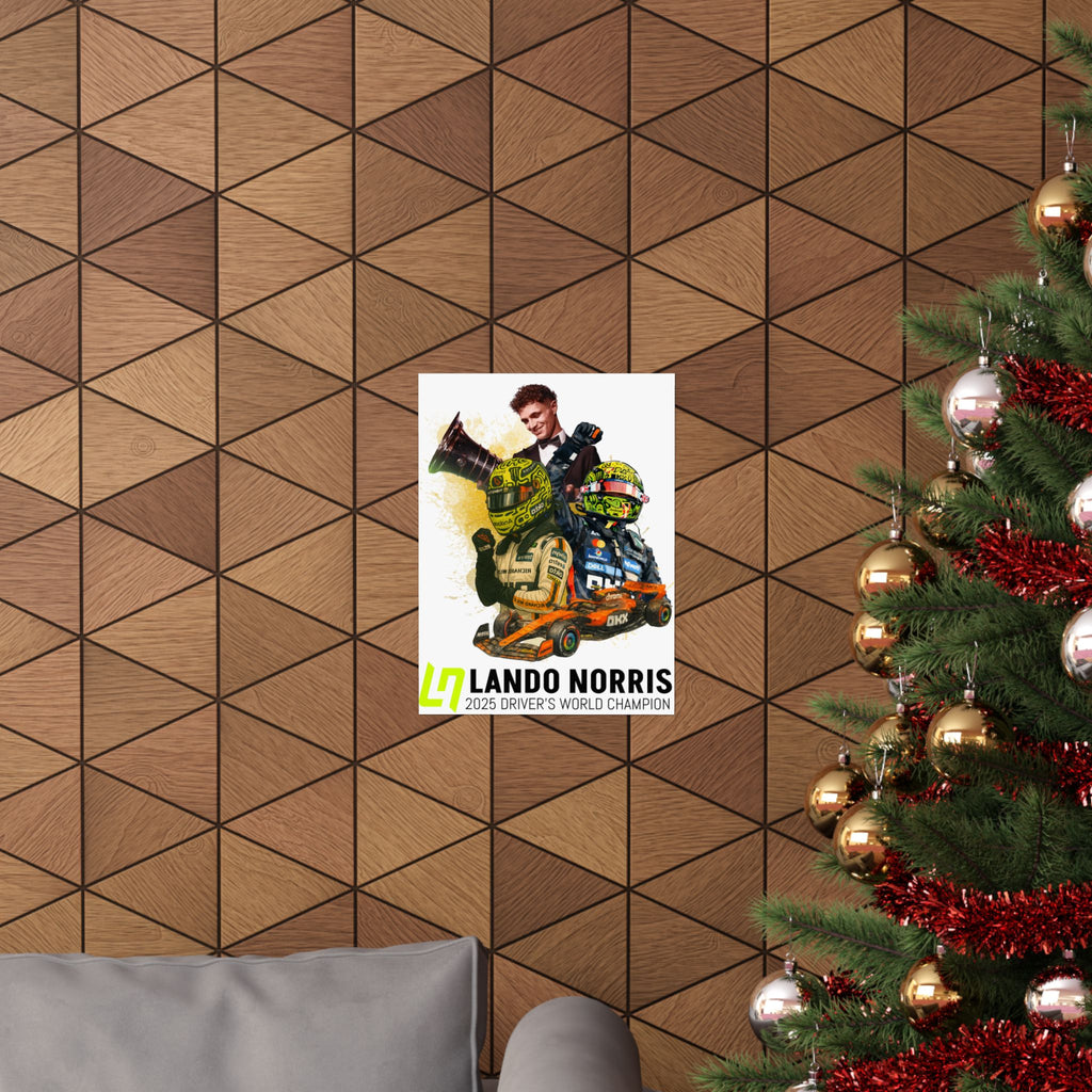 Lando Norris Championship Matte Poster — Mclaren Driver